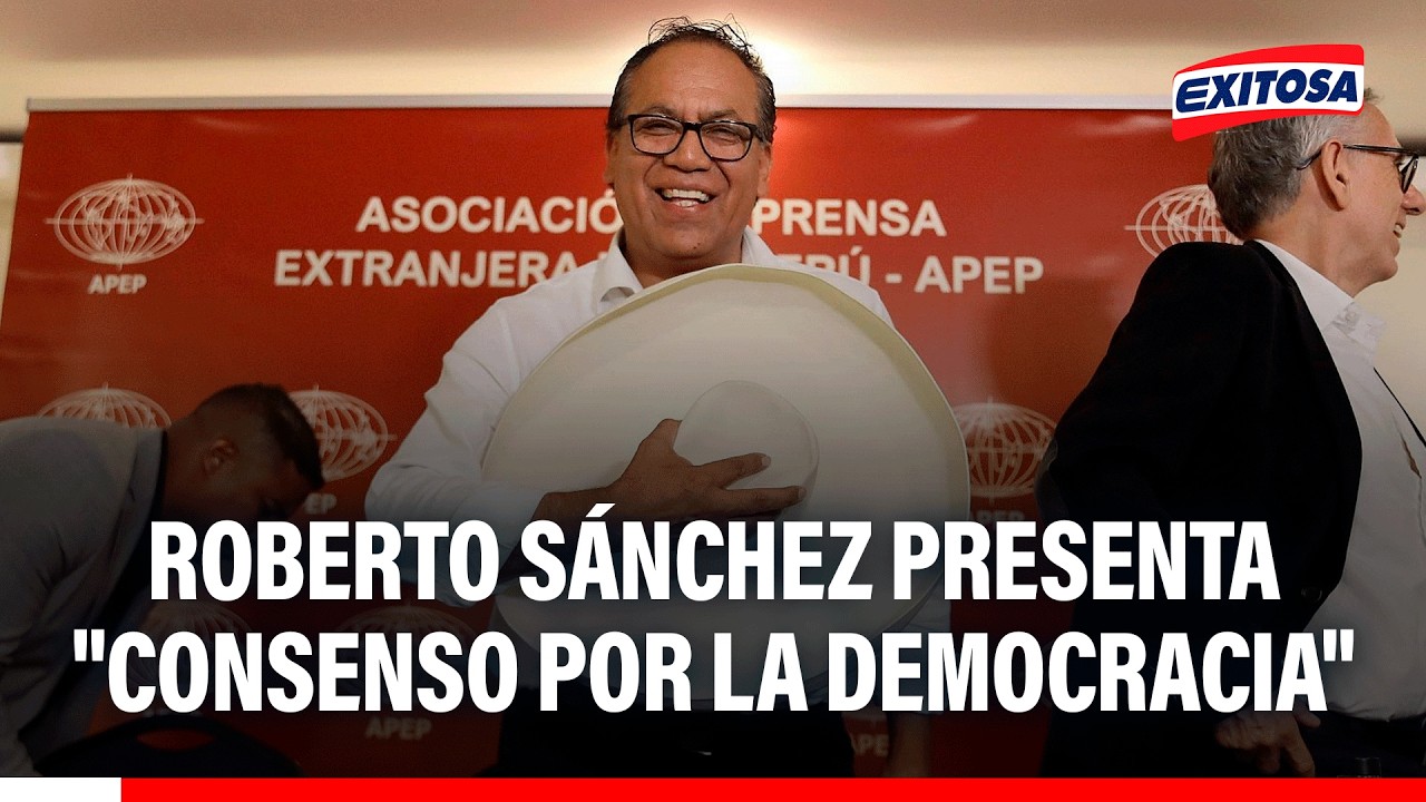 🔴🔵 Sánchez presenta "Consenso por la Democracia" lista que busca presidir la Mesa Directiva