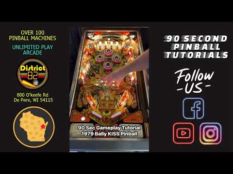 90 Second Pinball Tutorials - 1979 Bally KISS Pinball Machine