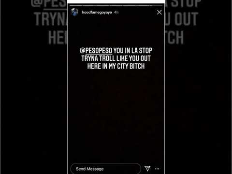 HFG Go Yayo responds to TSF Peso Peso linking up with Fort Worth natives in LA “You cap!”