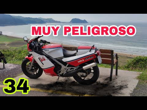 34 Puerto del Infierno ⛷️Prueba motor YAMAHA RD 500 reconstruida