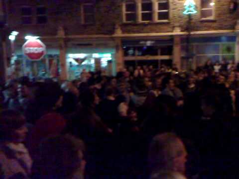 Christmas 2008 outside Boons Horbury