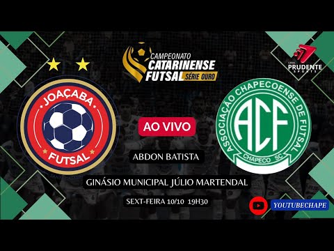 JOAÇABA FUTSAL X CHAPE FUTSAL - CAMPEONATO CATARINENSE SÉRIE OURO / AO VIVO COM IMAGENS