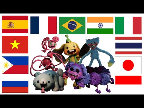 Poppy Playtime Chapter2 in different languages meme