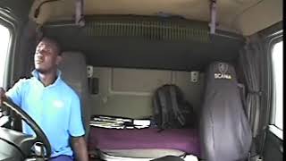 sleepy driver crashes truck