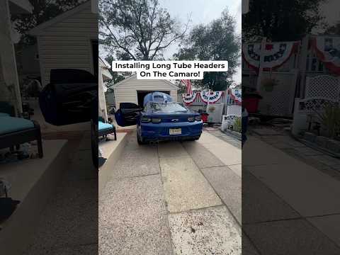 I Installed Long Tube Headers On My Camaro !