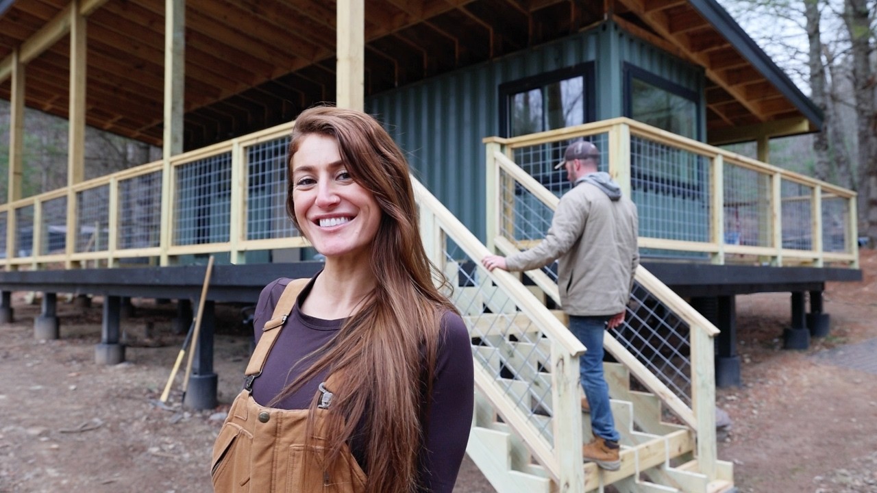 COME ON IN | Finishing Front Entry For Our Container Cabin