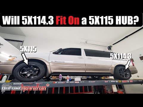 Can a 5X114.3 Wheel fit on a 5X115 wheel hub Bolt Pattern? | AnthonyJ350