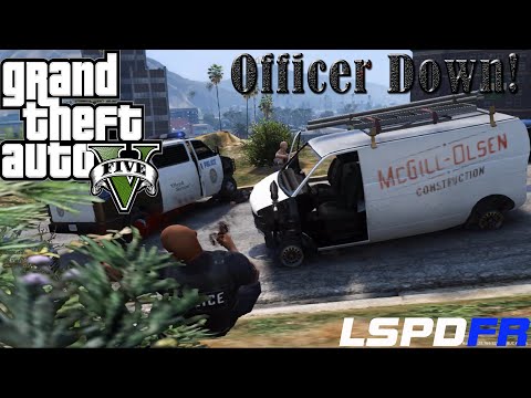 GTA 5 PC LSPDFR - OFFICER DOWN!