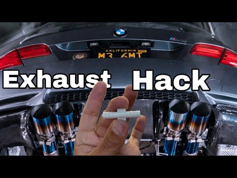 How To Make Any BMW Exhaust Louder. How To Bypass Exhaust Muffler Valves.