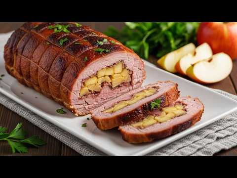 🔥 APPLE Stuffed Pork Loin Recipe: Prepare for the JUICIEST Roast Pork EVER!