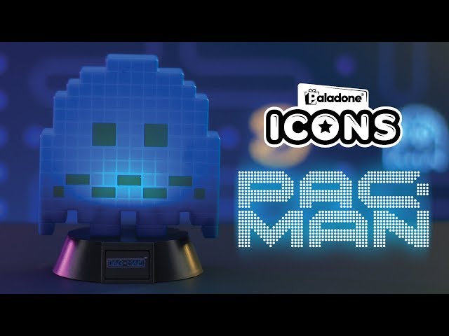 Paladone Icon Lamp Pac Man Turn To Blue Ghost video