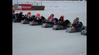 preview picture of video 'Snowmobile Racing in Beausejour'