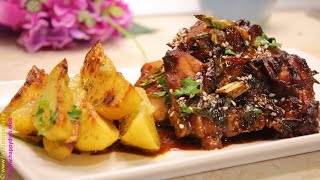 Chicken with honey and lemon potatoes | Happy Dish Club