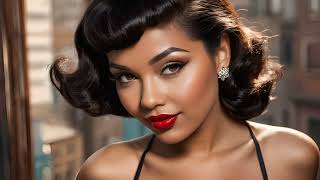 AI Generated 50s Pinup Girls Rockabilly Sound  pin-up