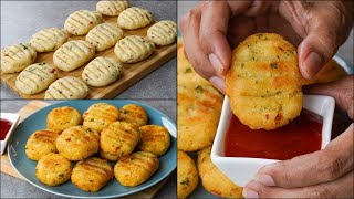 10 Min Quick Aloo Suji Nashta Recipe | Kids Tiffin Box Snacks | Potato Snacks Recipe