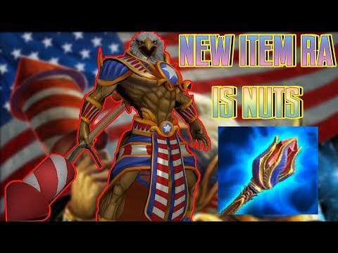 RA MID: ABSOLUTELY INSANE RA WITH NEW STAFF | GRANDMASTERS RANKED SMITE