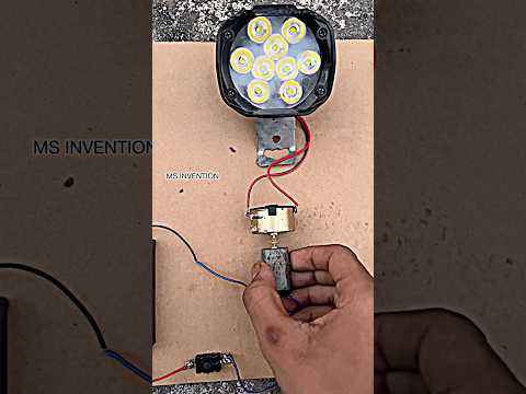 15 Volt LED With Energy Generator Motor 😱 #shorts