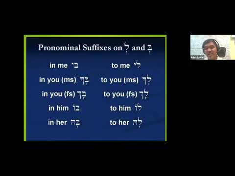Hebrew Pronominal Suffix on Prepositions