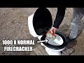 Exploding Workshop S Toilet Seat With GIANT Firecracker
