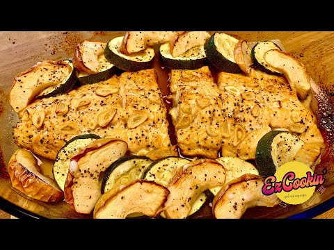 Probably the BEST 😋 lunch ever -  Honey and Soy glazed Baked Char 🐟