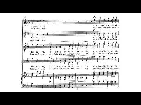 Pablo Casals - O Vos Omnes for SATB Choir (1942) [Score-Video]