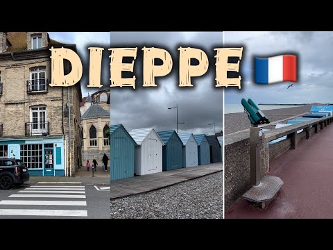 Walking Through 🇫🇷Dieppe: Old Town, Port, and Colorful Market | France