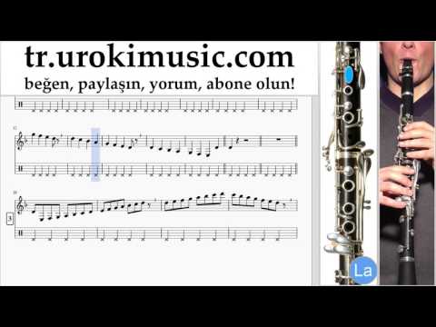 Klarnet dersleri Sia - The Greatest Notalar Eğitim Bölüm#1 um-723