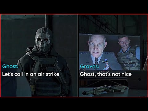 Ghost  wanna call an air strike on Shepherd and Graves || Call of Duty: Modern Warfare III (2023)