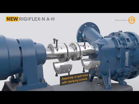 RIGIFLEX-N & RIGIFLEX-N A-H: Steel lamina couplings (assembly / disassembly) - KTR Systems (english)