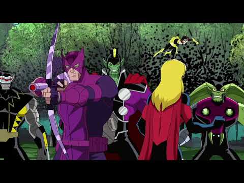 Hawkeye, Ms. Marvel, and Wasp vs. Super Skrulls