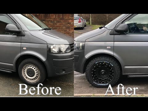 VW T5 Swamper Wheels Upgrade | Walkthrough of KMC Holeshot Wheels including Before & After Photos