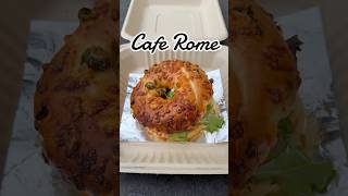 Mazapan Latte, Coconut Cake, and Chipotle Chicken Bagel From Cafe Rome in Turlock, CA 🥯☕️