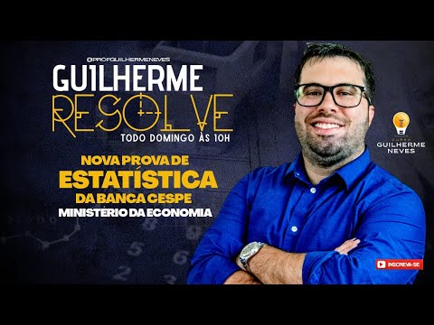 Solved Statistics Exam - CESPE 2020 - Ministry of Economy