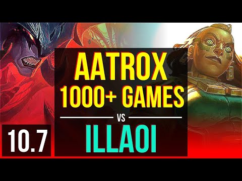 AATROX vs ILLAOI (TOP) | 1000+ games, KDA 4/2/8 | KR Grandmaster | v10.7