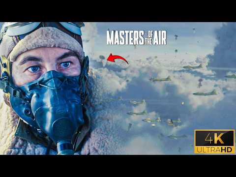 First Bombing Run - Masters of the Air S1E1 (Austin Butler, Callum Turner) 4k scene