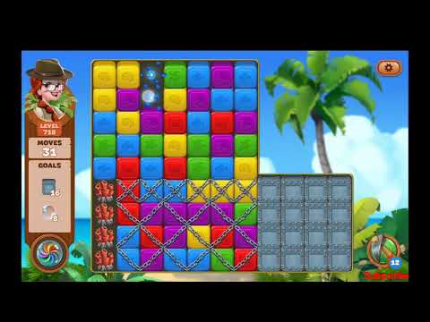 Lost Island Blast Adventure Level 718 NO BOOSTERS - A S GAMING