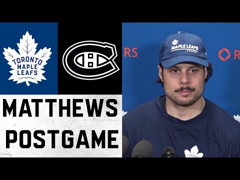 Auston Matthews Post Game | Toronto Maple Leafs at Montreal Canadiens | March 26, 2022