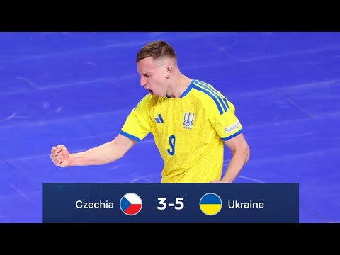 Ukraine 5 - 3 Republic Czech : UEFA Futsal 2026 Highlights 