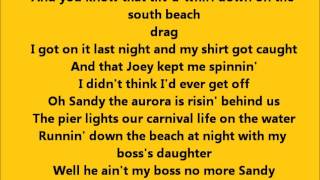 Bruce Springsteen - 4th Of July, Asbury Park (Sandy) with Lyrics