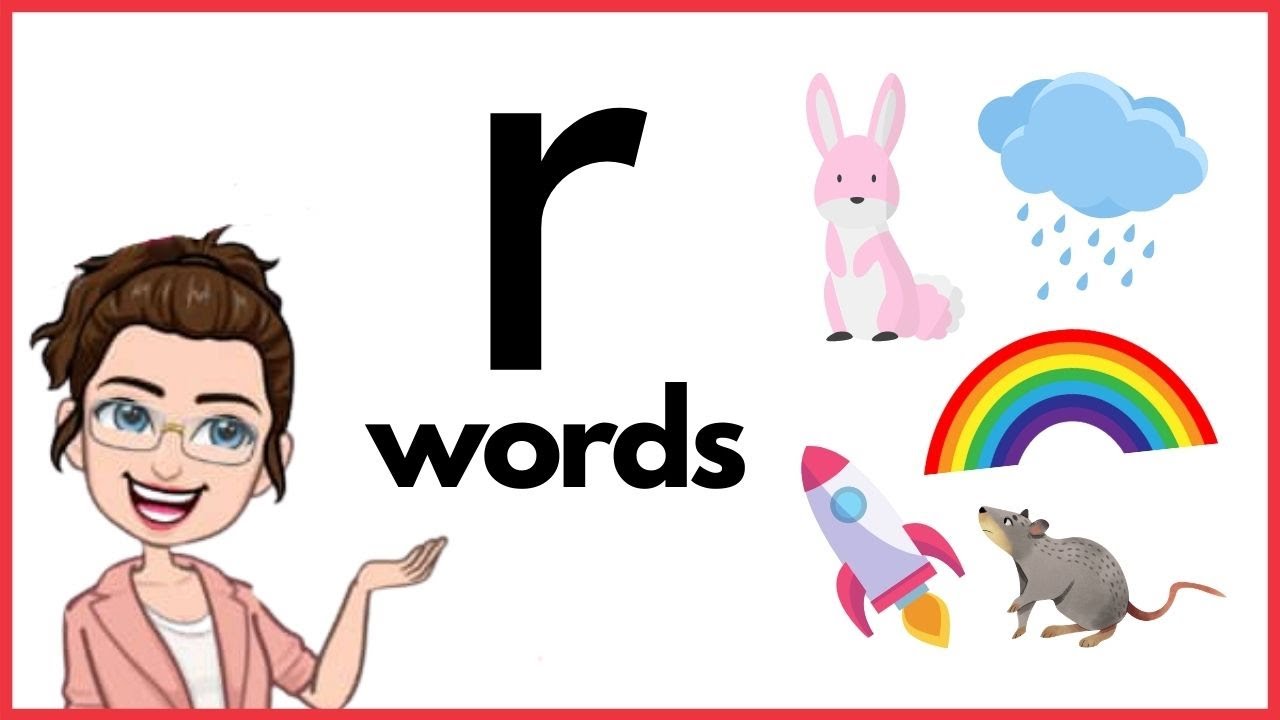 WORDS THAT START WITH LETTER Rr | 'r' Words | Phonics | Initial Sounds | LEARN LETTER Rr
