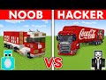 NOOB vs HACKER: COCA COLA TRUCK House Build Challenge in Minecraft