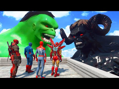 Avengers vs Hulk 2099 & Black Hulk Lucifer - What If