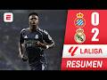 REAL MADRID frenó coronación del BARCELONA con triunfo ante ESPANYOL y doblete de VINICIUS | La Liga