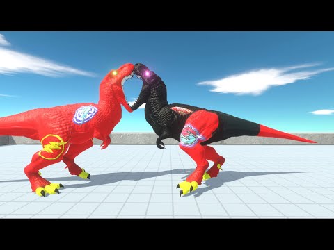 IRON MAN T REX DEATH RUN - Animal Revolt Battle Simulator