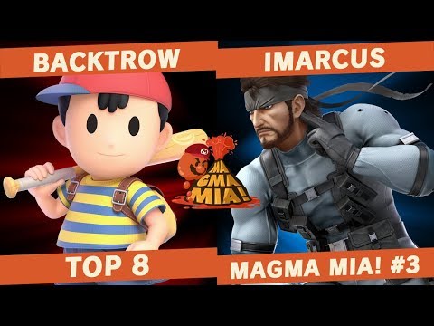 Backtrow (Ness) vs iMarcus (Snake/Cloud) - TOP 8 - MAGMA MIA! #3