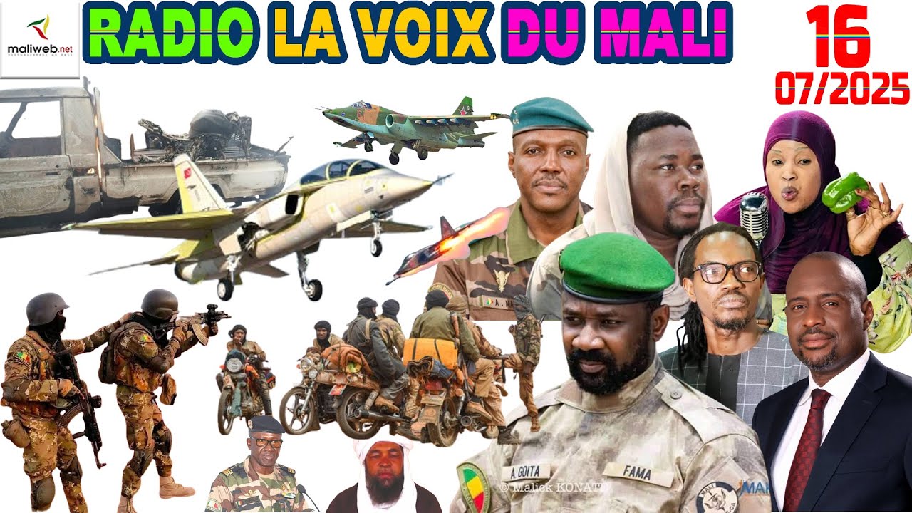 La Revue de Presse de la RADIO LA VOIX DU MALI du 16 Juillet 2025