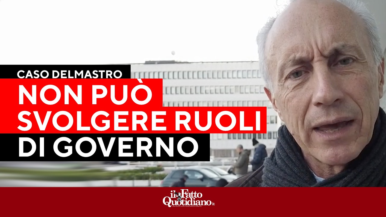 Travaglio: “Delmastro non può svolgere ruoli di governo”