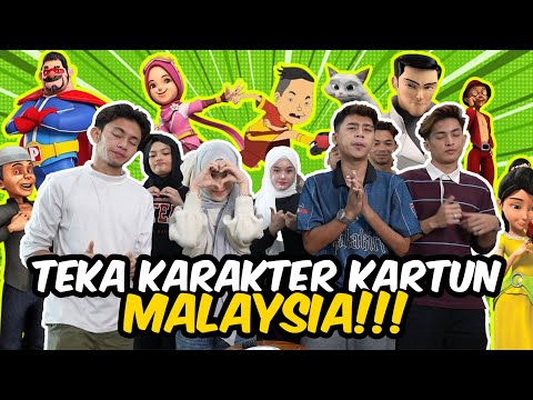 TEKA KARAKTER KARTUN MALAYSIA !!! SYAHMIE CUR1 TENGOK FARIDAH DALAM DIAM....