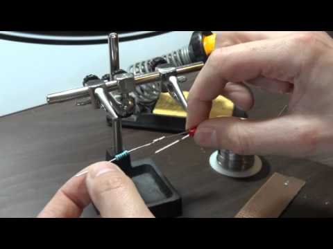 How To Solder simple electronic joints, LEDs and resistors | James Bruton