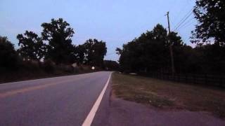 preview picture of video 'Bicycle flashers at dusk with a dark jersey.'